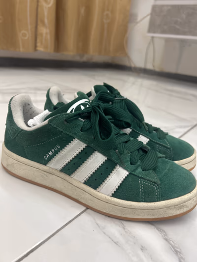 Adidas Campus Green Suede Trainers by Adidas — pre-loved on Thrifted.mt