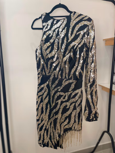 Sequined One-Shoulder Dress — pre-loved on Thrifted.mt