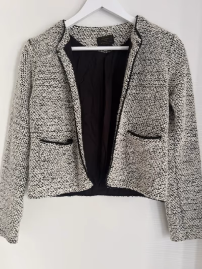 Textured Mono Knit Cardigan Jacket by Mango Kids — pre-loved on Thrifted.mt