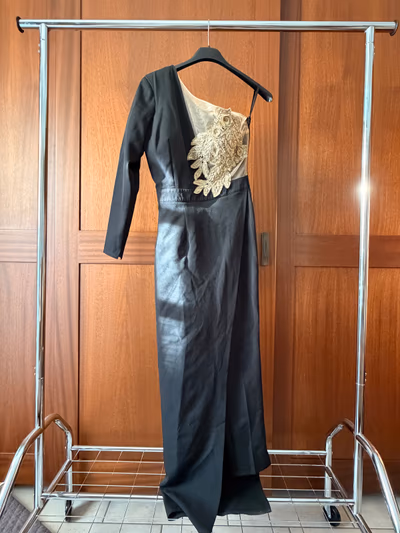 BBY Black-Gold Jumpsuit — pre-loved on Thrifted.mt