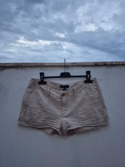 Mango Striped Linen Blend Shorts by Mango — pre-loved on Thrifted.mt