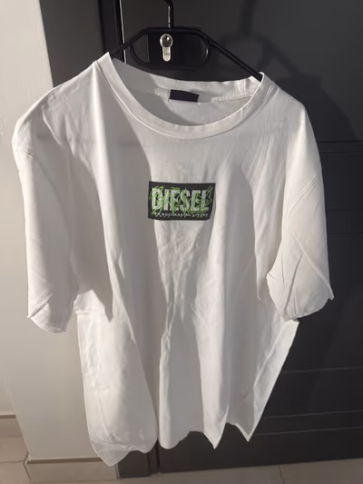 White Logo T‑Shirt by Diesel — pre-loved on Thrifted.mt