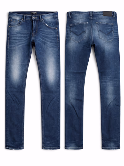Slim Fit Faded Blue Jeans by Energie — pre-loved on Thrifted.mt