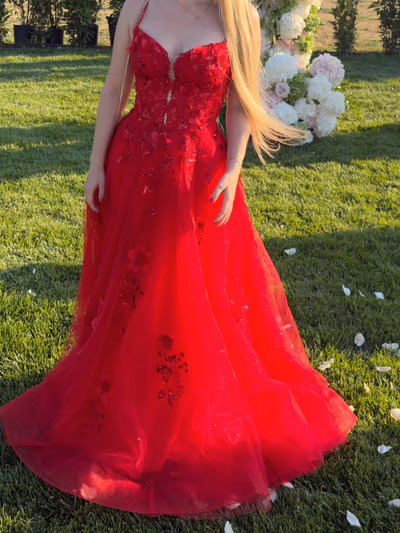 Amarra Red Floral Gown by Amarra — pre-loved on Thrifted.mt