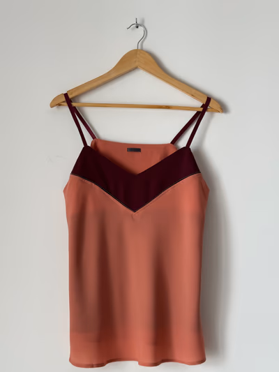 Sienna Peach V-Neck Camisole