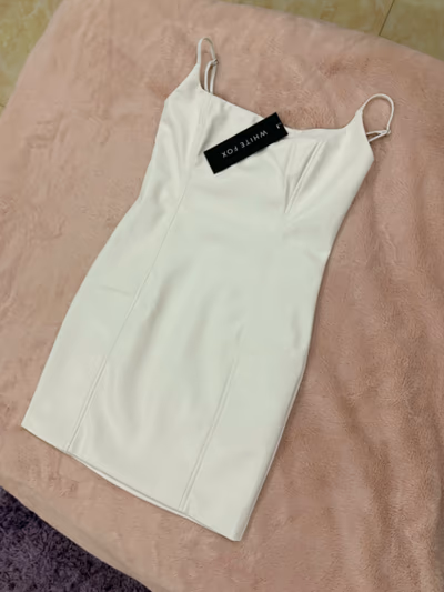 White Fox Cloud White Mini Dress by White Fox — pre-loved on Thrifted.mt