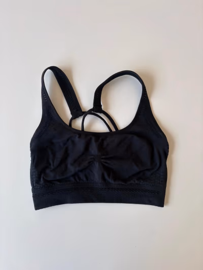 Decathalon Black Sports Bra