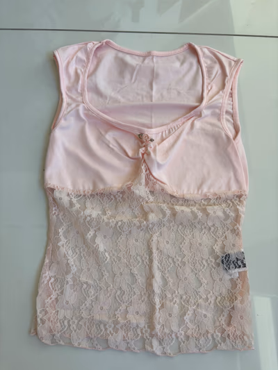 Pink Lace Cami Top by SHEIN — pre-loved on Thrifted.mt