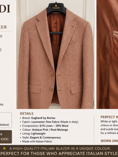 Gagliardi Linen Wool Blazer by Gagliardi by Bortex — pre-loved on Thrifted.mt