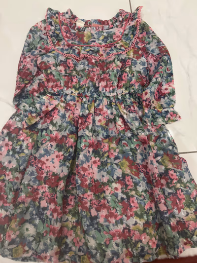 Floral Ruffle Detail Dress by Monsoon — pre-loved on Thrifted.mt