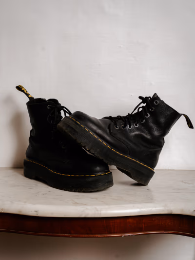 Dr Martens Jadon Platform Boots in Size 40/41.  by Dr Martens — pre-loved on Thrifted.mt