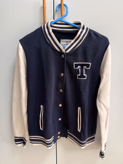 Varsity Bomber Jacket with Letter by Terranova — pre-loved on Thrifted.mt