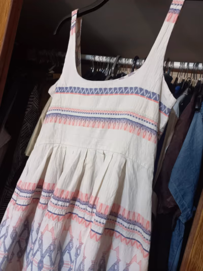 Pull & Bear patterned summer dress - Medium by Pull & Bear — pre-loved on Thrifted.mt
