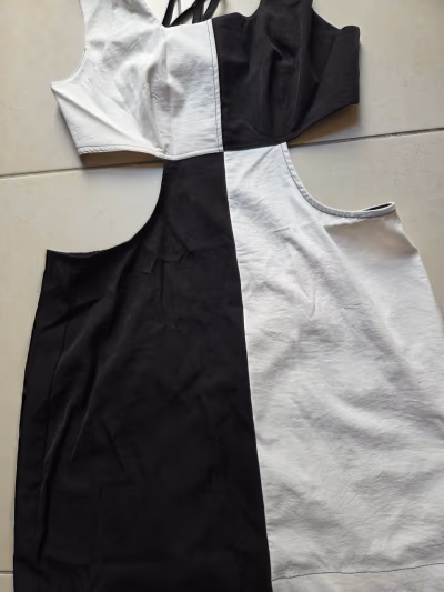 Black and white cutout dress by Temu — pre-loved on Thrifted.mt