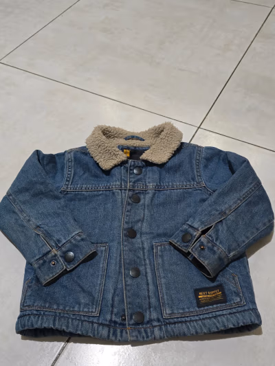 Next Sherpa Lined Denim Jacket by Next — pre-loved on Thrifted.mt