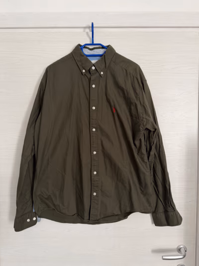 Next Olive Button Down Shirt by NEXT — pre-loved on Thrifted.mt