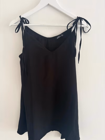 Black Shoulder Cami Top