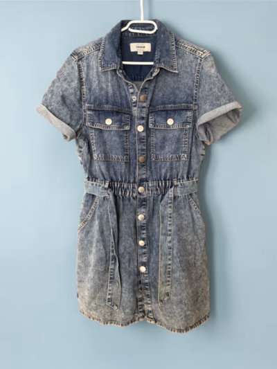 Acid Wash Denim Shirt Dress by New Look — pre-loved on Thrifted.mt