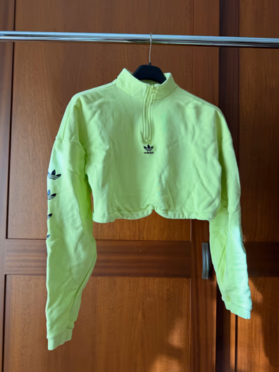 Adidas Florecent Yellow Quaterzip — pre-loved on Thrifted.mt