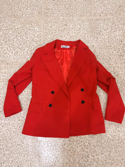 Love Moschino red tailored blazer by Love Moschino — pre-loved on Thrifted.mt