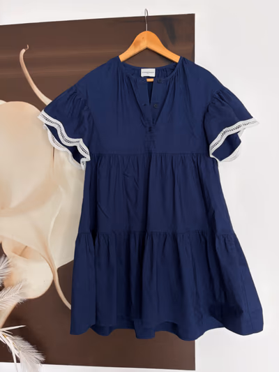 Claudie Pierlot Tiered Smock Dress by Claudie Pierlot — pre-loved on Thrifted.mt