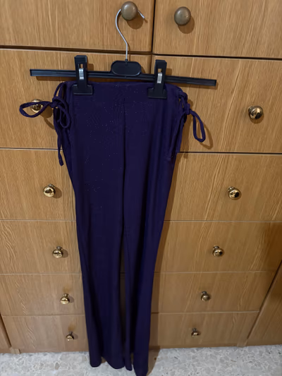 Tally Weijl Purple Glitter Trousers by Tally Weijl — pre-loved on Thrifted.mt