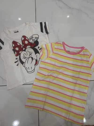 Girls graphic and striped tops — pre-loved on Thrifted.mt
