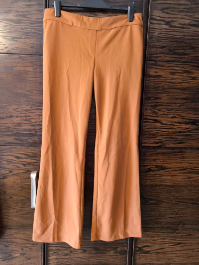 Tan high-waisted wide-leg trousers by Comma — pre-loved on Thrifted.mt