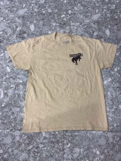 Graphic Ford Bronco Beige Tee by GeeLuv — pre-loved on Thrifted.mt