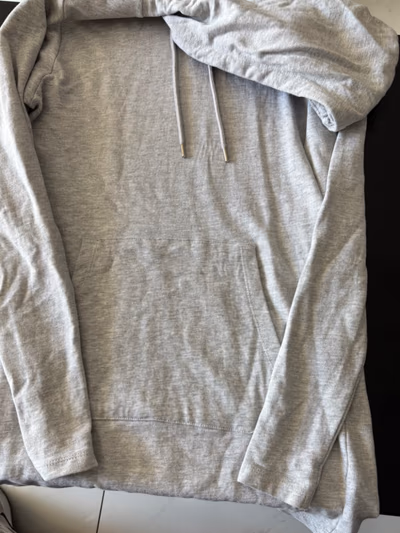 Grey Lightweight Cotton Hoodie — pre-loved on Thrifted.mt