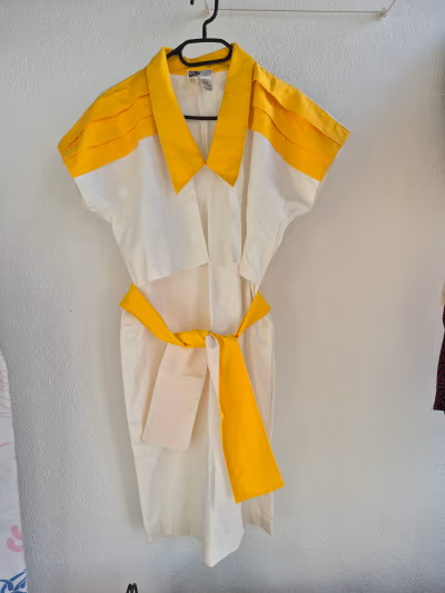 Vintage Colour Block Midi Dress by Antonella Calò — pre-loved on Thrifted.mt