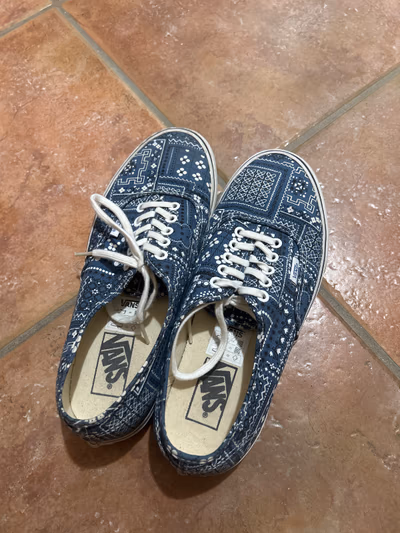 Vans Bandana Print Canvas Trainers by Vans — pre-loved on Thrifted.mt