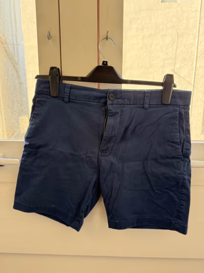Next Navy Slim Fit Shorts by Next — pre-loved on Thrifted.mt
