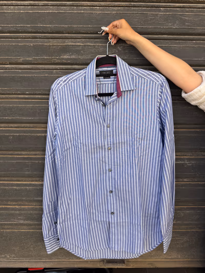 Zara Man Striped Cotton Shirt by Zara — pre-loved on Thrifted.mt