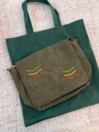 Camomilla Messenger Bag & Wallet Set by Camomilla Italia — pre-loved on Thrifted.mt