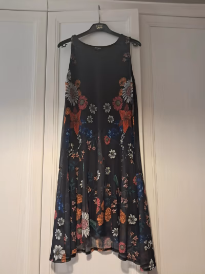 Desigual floral mesh overlay dress by Desigual — pre-loved on Thrifted.mt