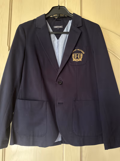 Navy Tommy Hilfiger Blazer Jacket by Tommy Hilfiger — pre-loved on Thrifted.mt