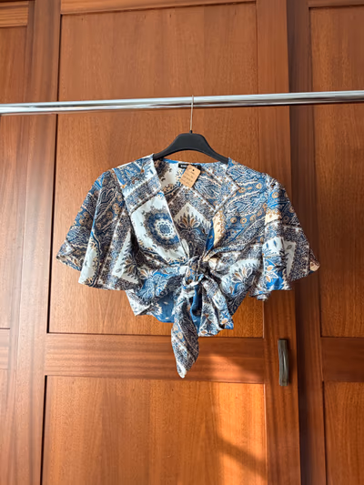 Shein Blue-Gold-White Set Top & Skort — pre-loved on Thrifted.mt