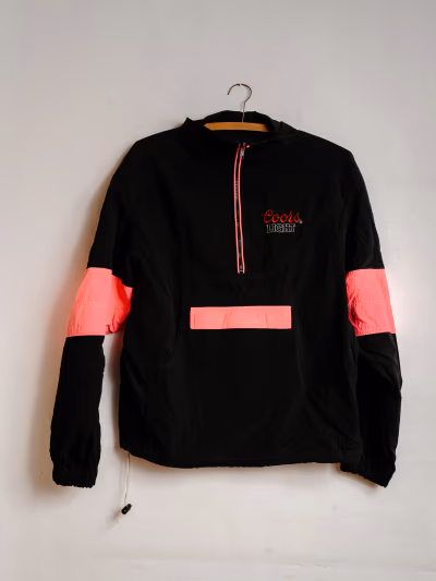 Coors Light Half-Zip Windbreaker by Coors Light — pre-loved on Thrifted.mt