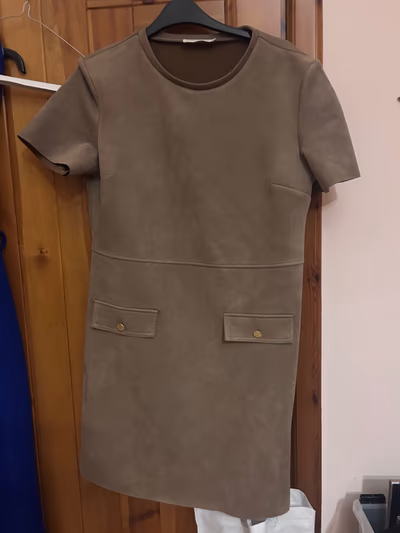 Short Sleeve Faux Suede Dress by Primark — pre-loved on Thrifted.mt