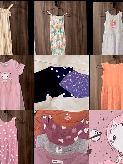 9pcs Girls assorted summer clothing bundle — pre-loved on Thrifted.mt