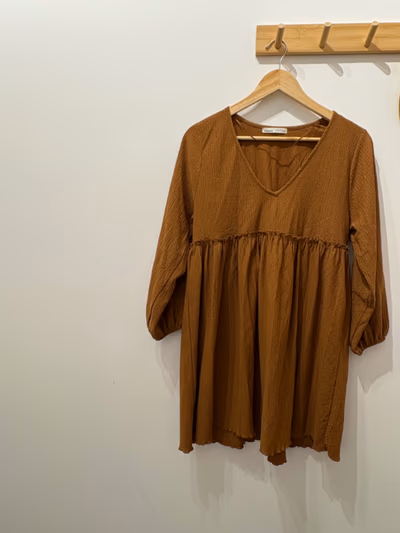 Pull&Bear brown smock dress by Pull&Bear — pre-loved on Thrifted.mt