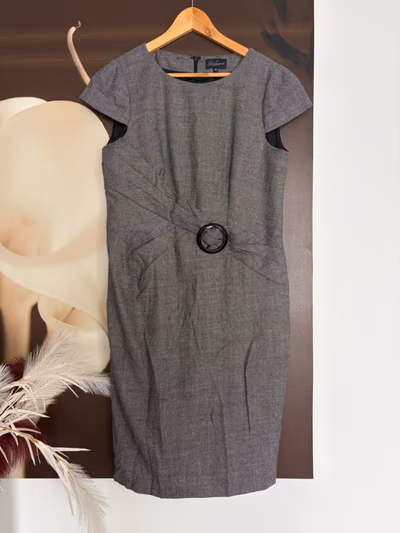 Luisa Spagnoli Grey Wool Dress by Luisa Spagnoli — pre-loved on Thrifted.mt