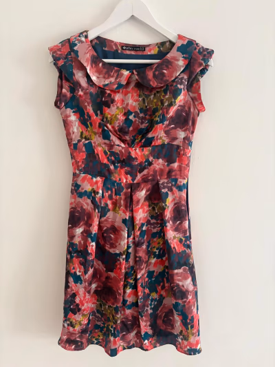 Floral Print Collared Dress