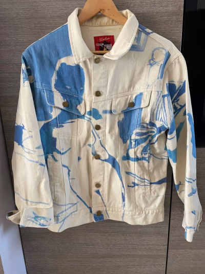 KidSuper 1989 Bedroom Painting Denim Jacket by KidSuper — pre-loved on Thrifted.mt