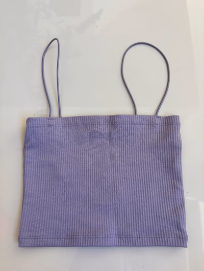 Lilac Ribbed Cami by PULL&BEAR — pre-loved on Thrifted.mt