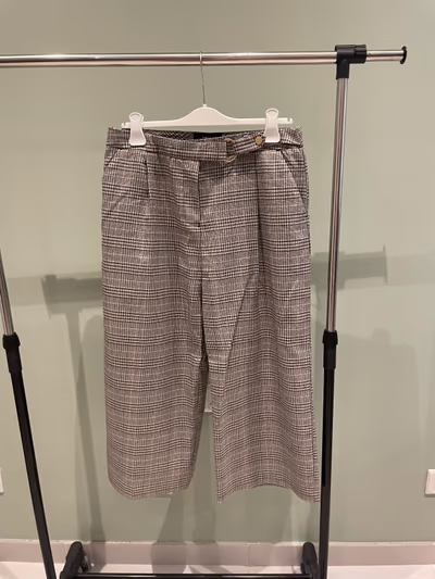 Checked belted tailored trousers size 14 by Next — pre-loved on Thrifted.mt