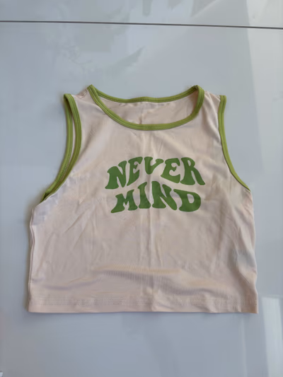 Graphic Cropped Tank by Fresral — pre-loved on Thrifted.mt
