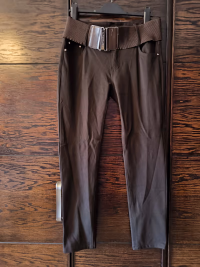 Fionina Brown Trousers with Belt by Fionina — pre-loved on Thrifted.mt