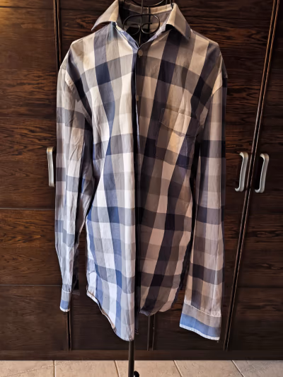 Benetton checked cotton button shirt by United Colors of Benetton — pre-loved on Thrifted.mt